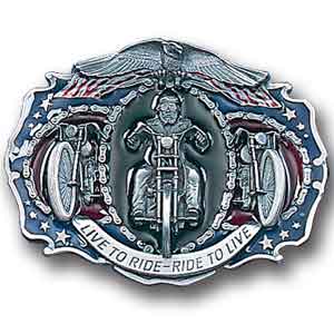 Belt Buckle - Live to Ride